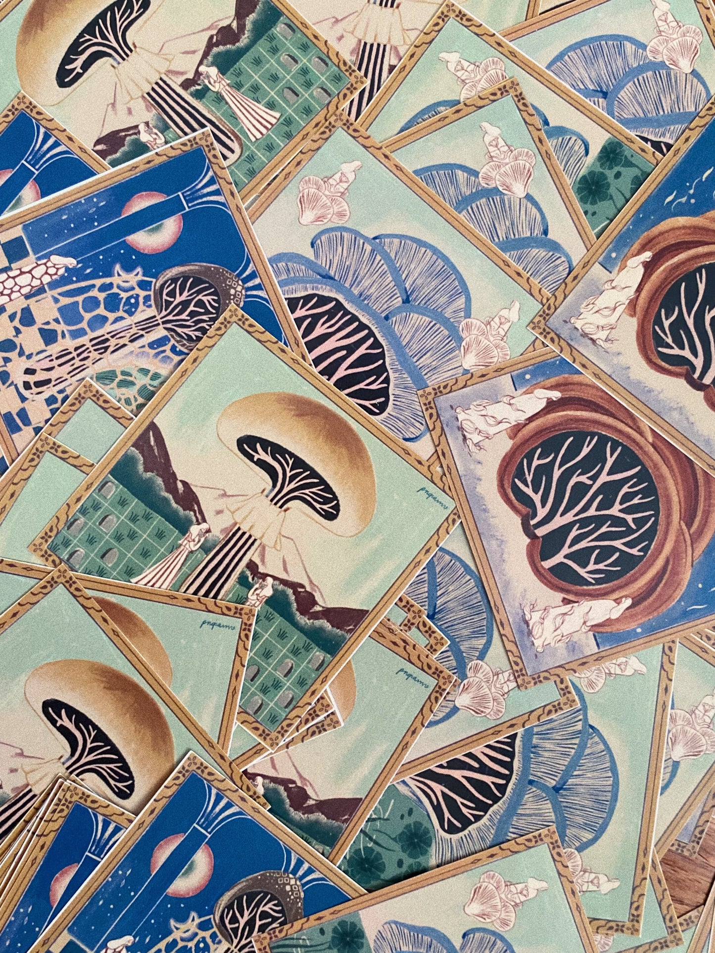 Mycelium Square Stickers