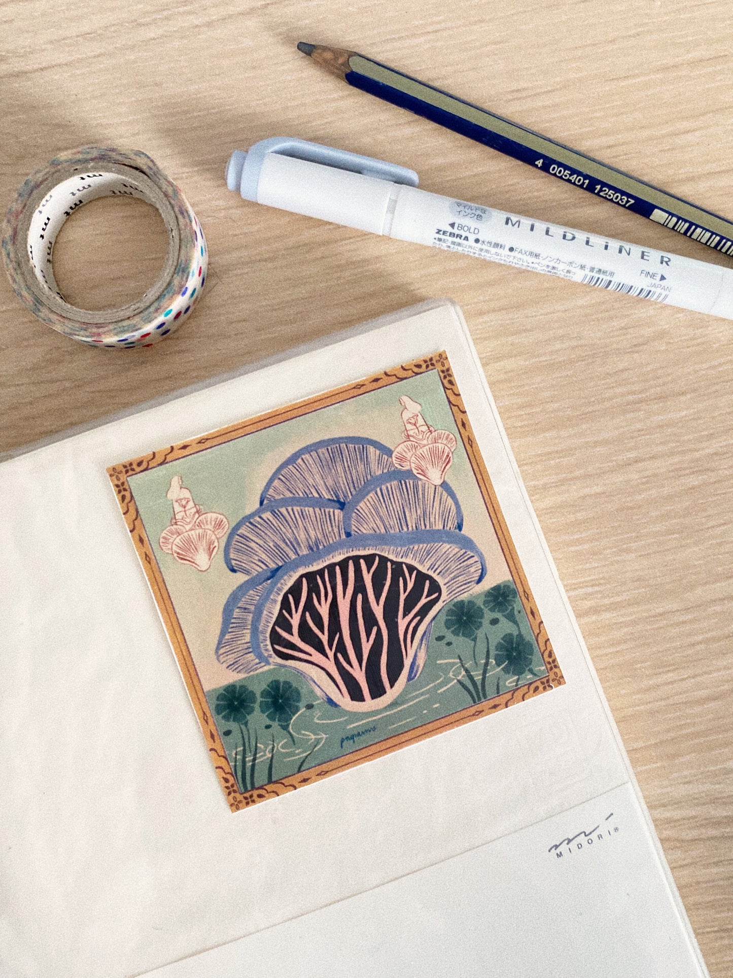 Mycelium Square Stickers