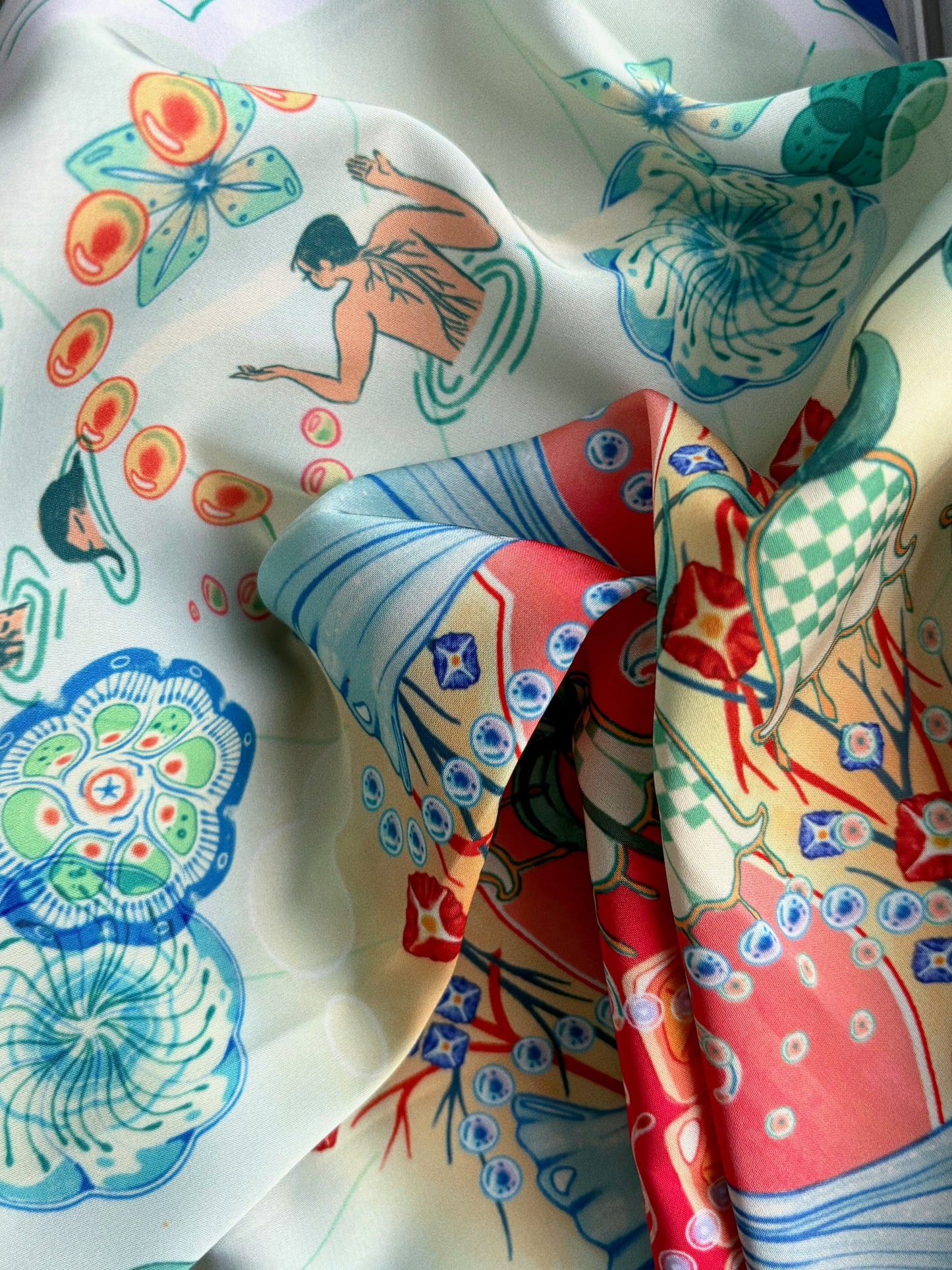 Heartbeat Springs Scarf - Cool