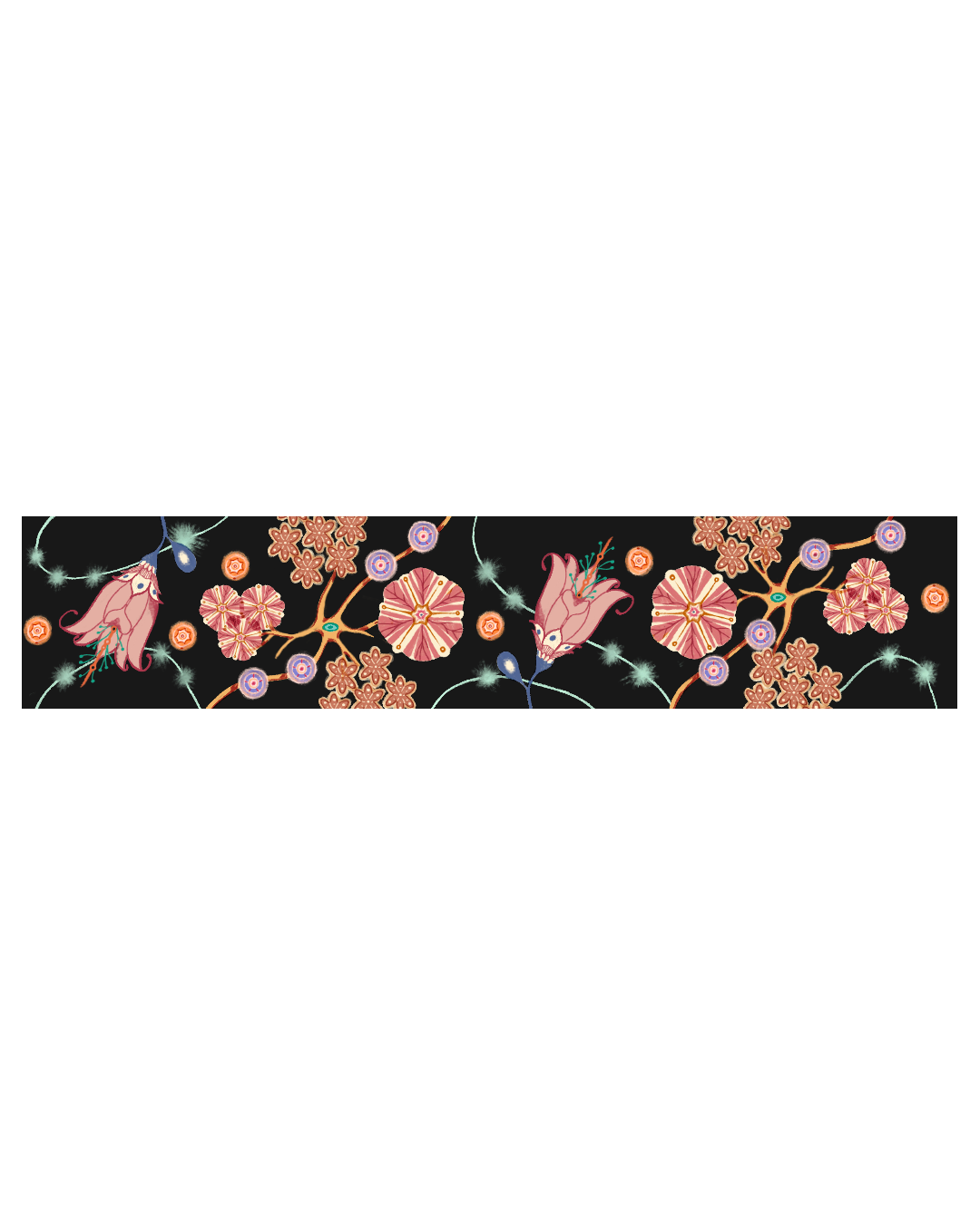 Somatic Gardens - Neural Bloooms Washi Tape