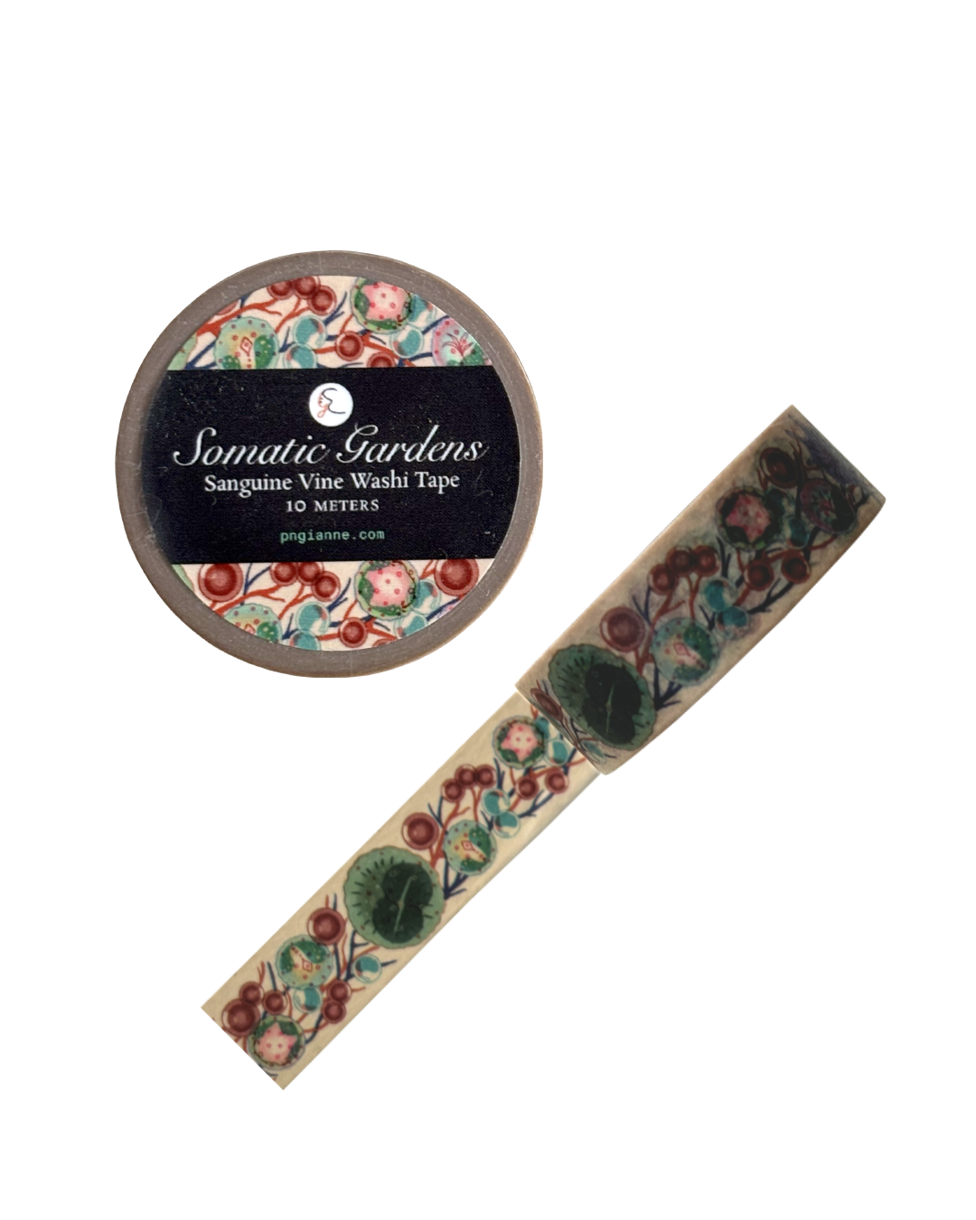 Somatic Gardens - Sanguine Vine Washi Tape