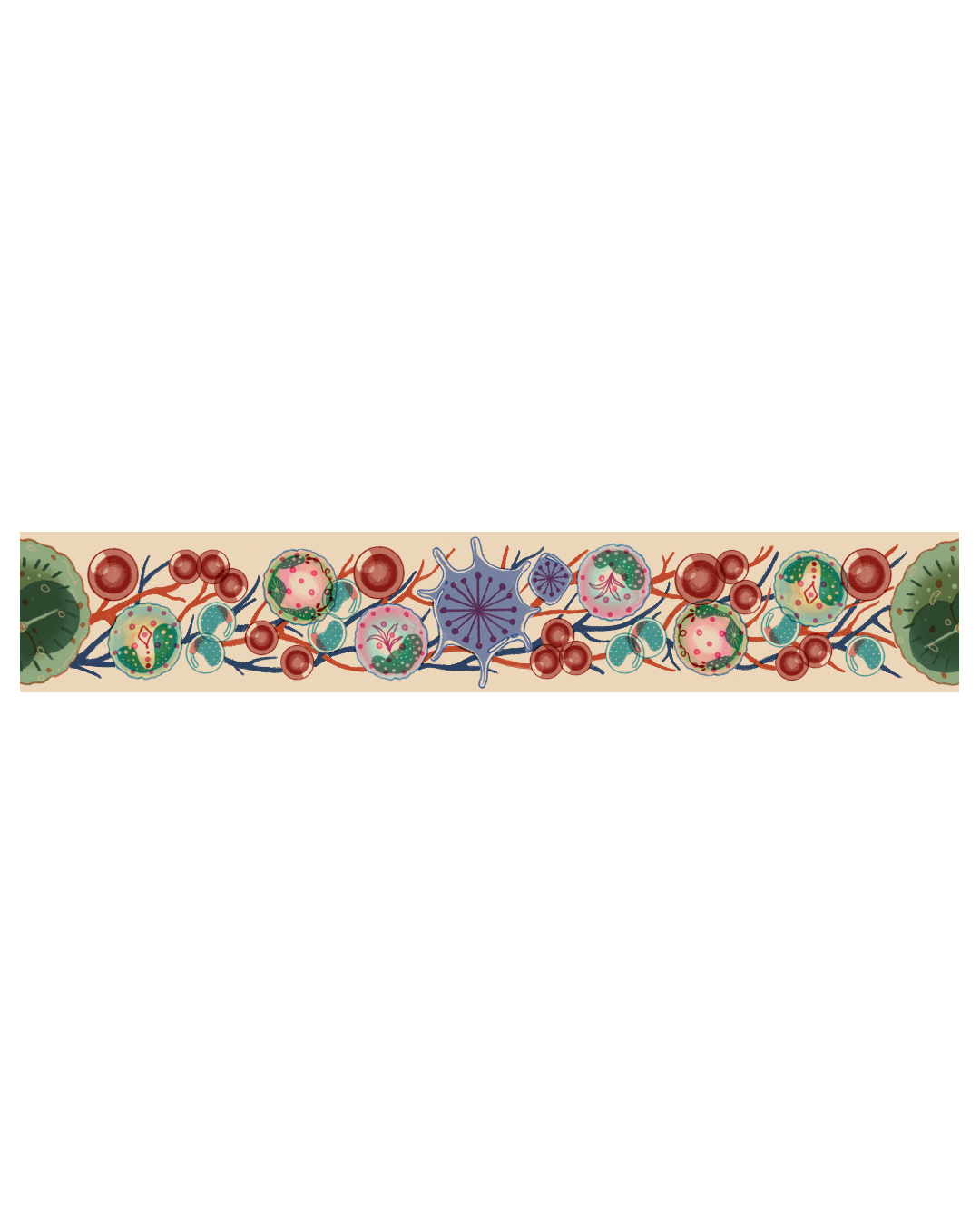 Somatic Gardens - Sanguine Vine Washi Tape