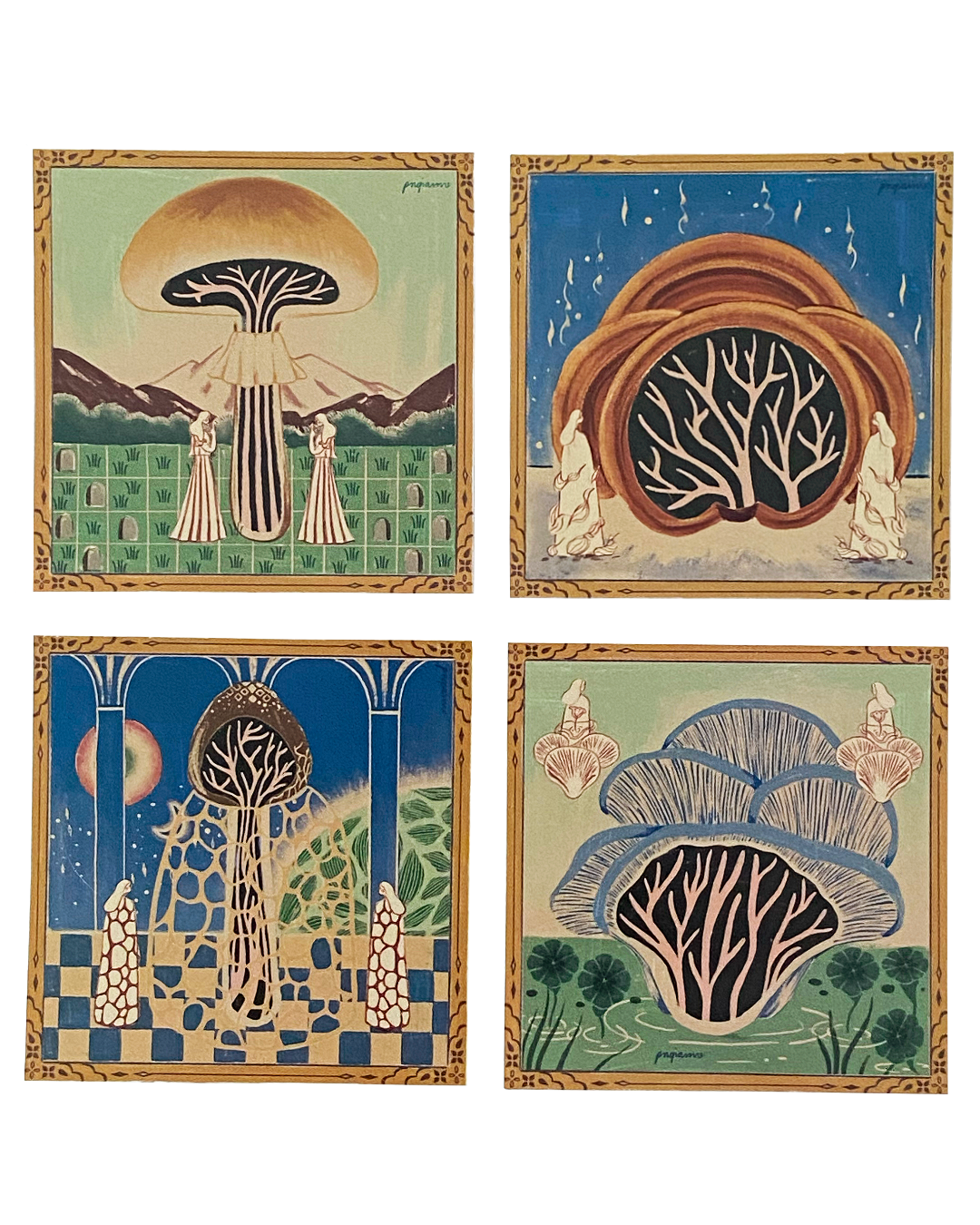 Mycelium Square Stickers