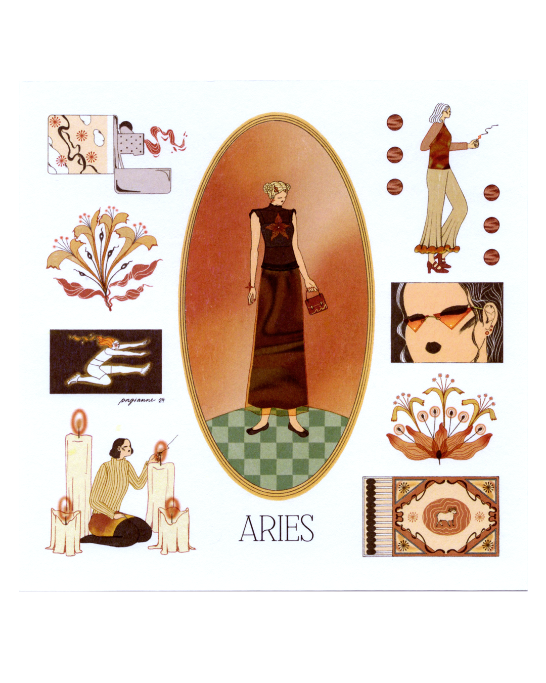 Zodiac Season Square Prints