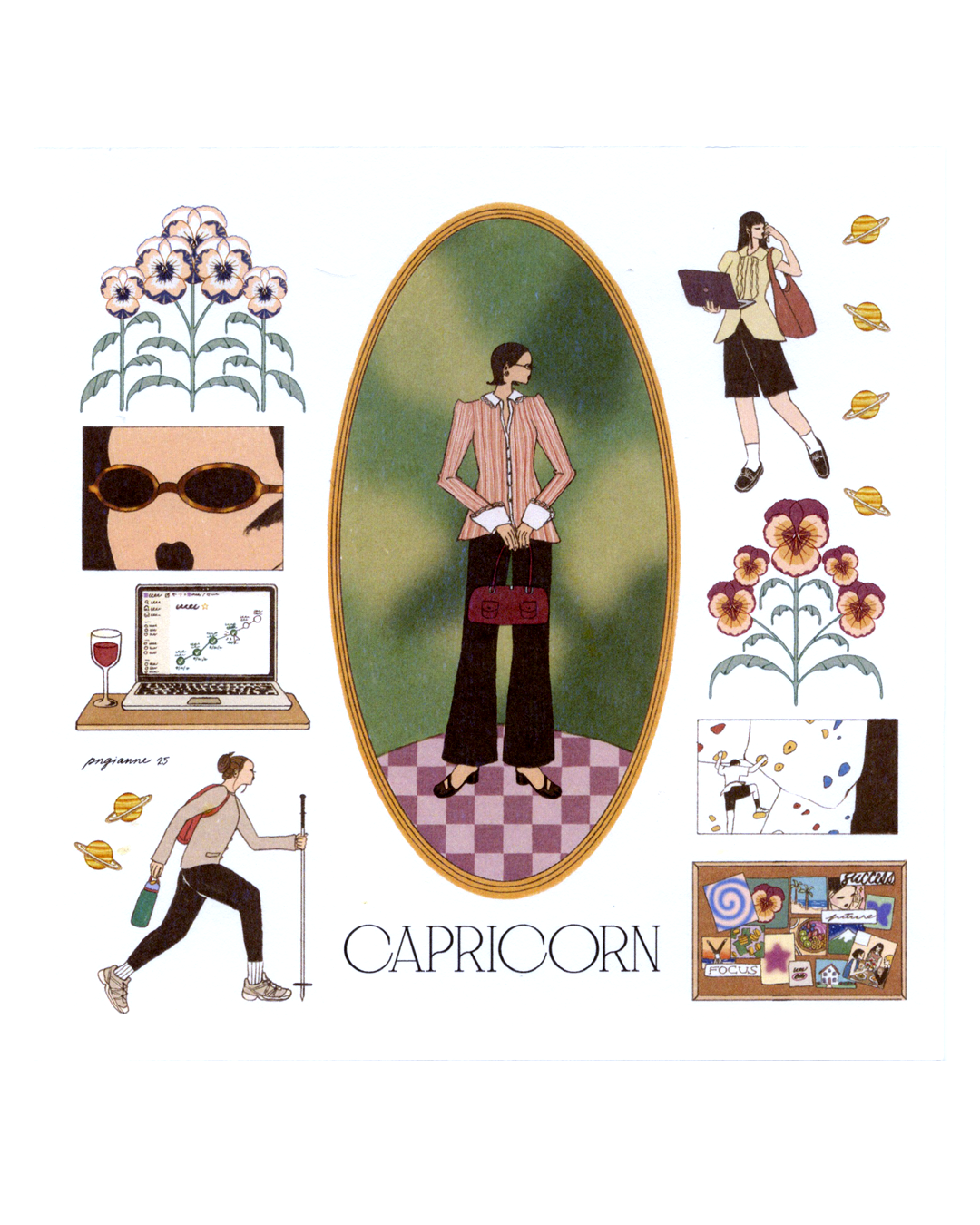 Zodiac Season Square Prints