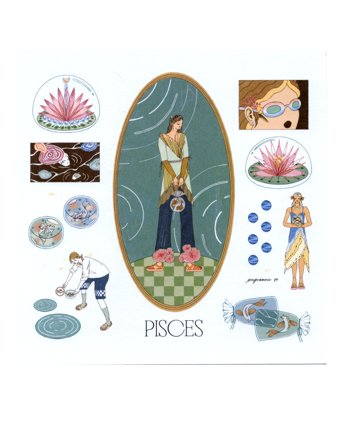 Zodiac Season Square Prints
