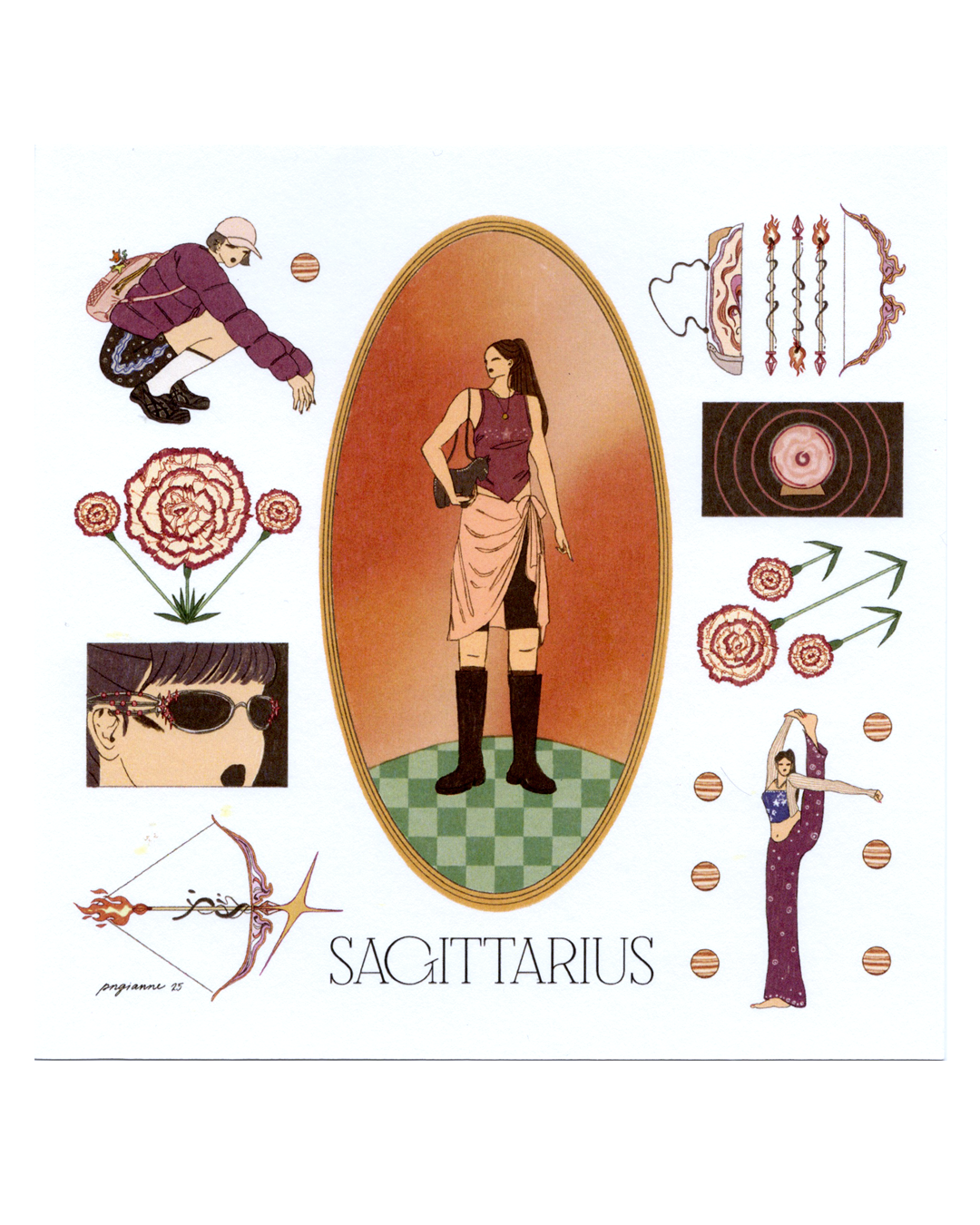 Zodiac Season Square Prints