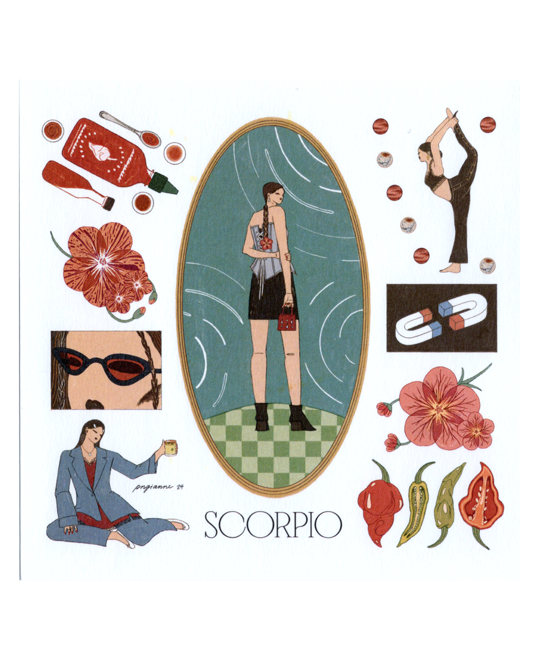 Zodiac Season Square Prints