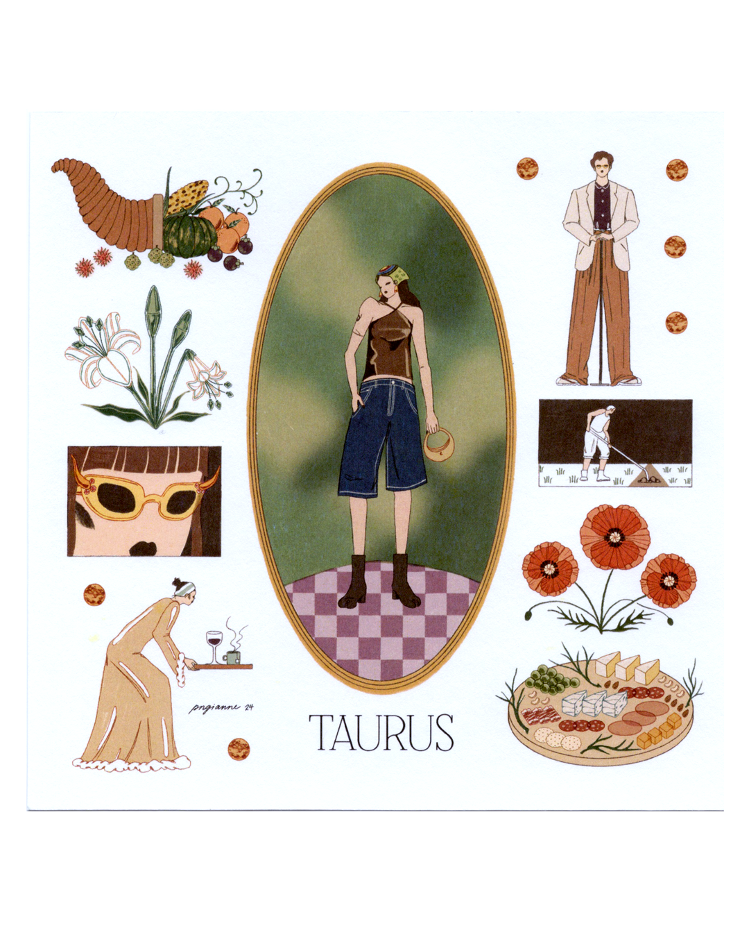 Zodiac Season Square Prints