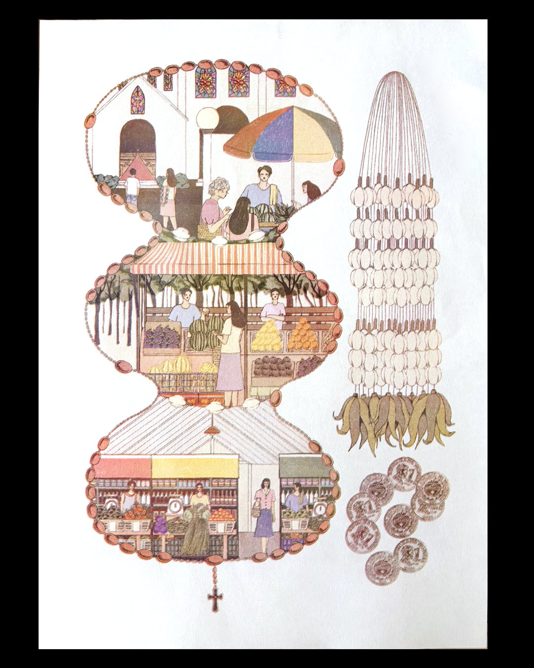 Tiangge, Talipapa, Palengke A3 Riso Print