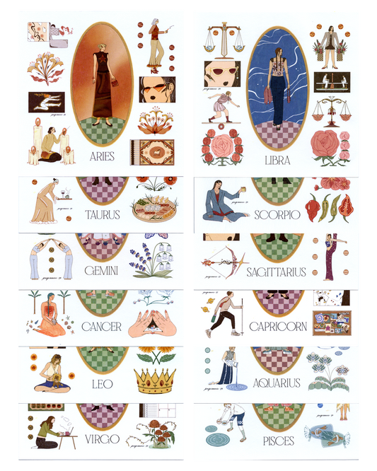 Zodiac Season Square Prints